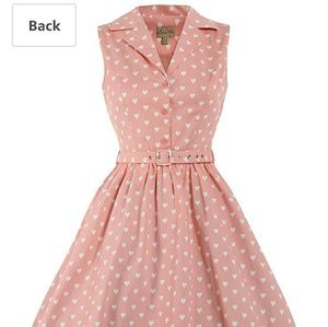 Lindy bop Matilda pink with white hearts